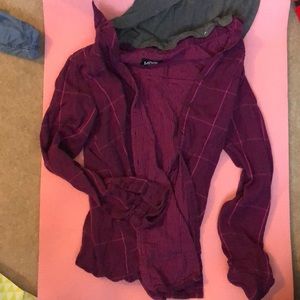 Vans flannel with hood